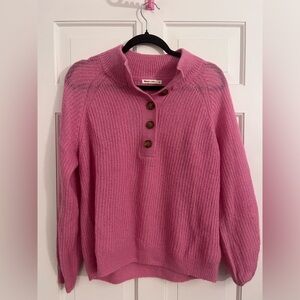 Marine Layer Dream Yarn Pullover Sweater Pink Punch Sz Medium